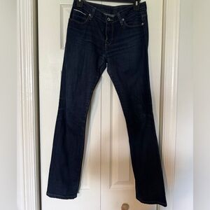 Baldwin jeans. 28. Straight dark denim